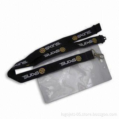 Polyester Lanyard with Printed Logos, Available in Various Types and Designs